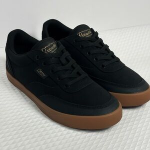 Original Penguin Black Canvas Sneakers Gum Sole | Size 4.5 Men’s / 6 Women’s